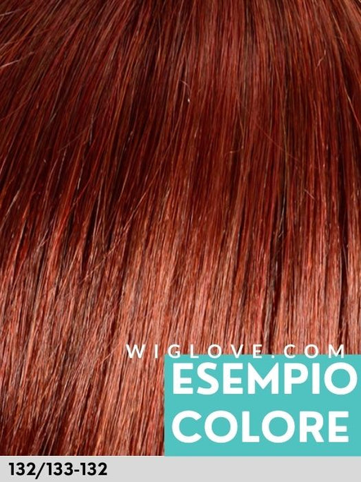 DYNAMIC - riga sinistra, no lace front - Wig Love - Parrucca SinteticaAuburn Mix 132/133 - 132