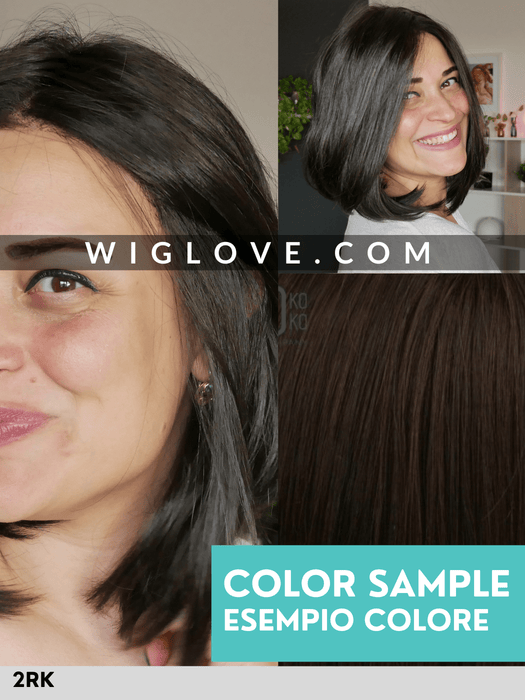 SEGA - fatta a macchina, monofilamento al vortice - Wig Love - Parrucca Sintetica2RK