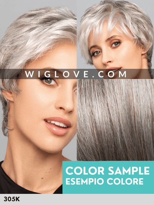 MAGIC LIZZY - Monofilamento al Vortice - Wig Love - Parrucca SinteticaSilver Grey 305K
