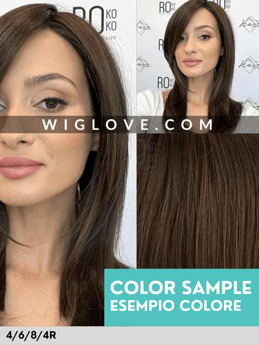 RISTRETTO SMALL - TAGLIA S - Riga centrale, attaccatura naturale - Wig Love - Parrucca Sintetica4/6/8/4R