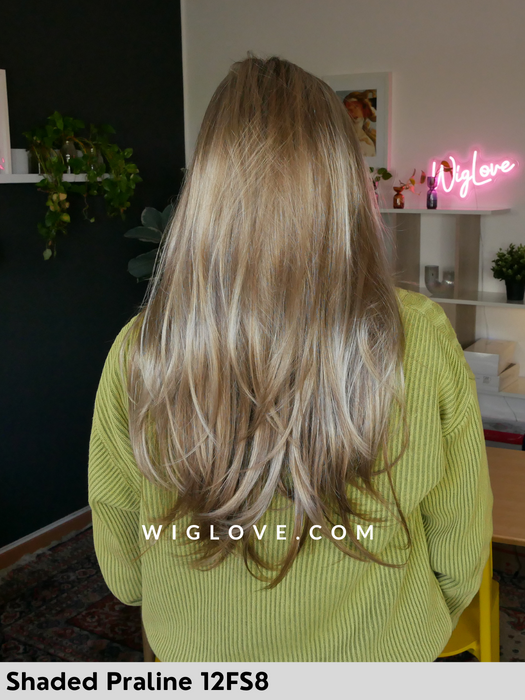 avery jon renau parrucca lunga e scalata lacefront e riga libera retro aperto fibra sintetica tradizionale piega liscia