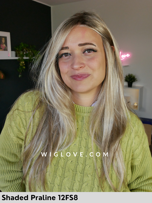 avery jon renau parrucca lunga e scalata lacefront e riga libera retro aperto fibra sintetica tradizionale piega liscia