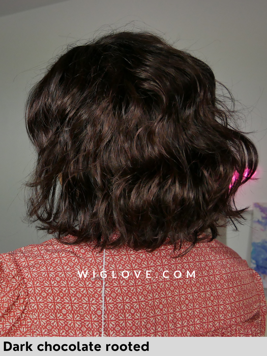 dark chocolate rooted_ellen wille_ girl mono_wavy wig-short wigs_synthetic wigs_parrucca sintetica