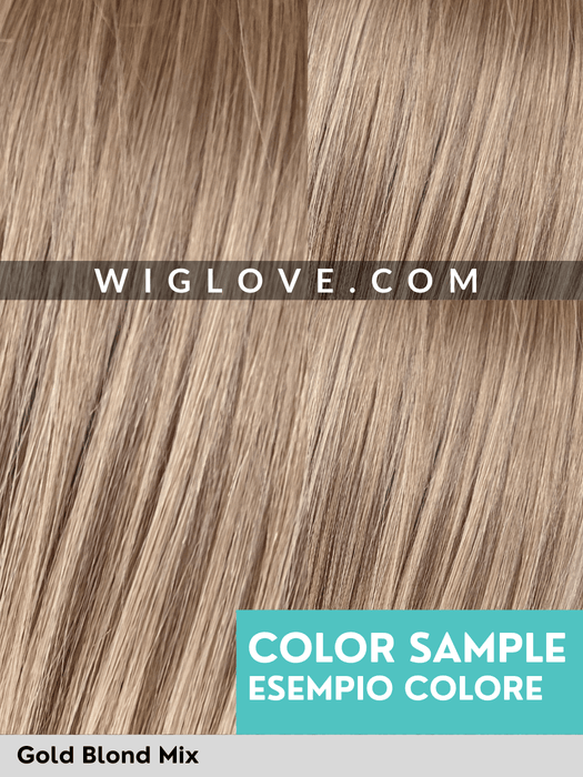 HH REMY SILVER - Capelli Naturali Remy - attaccatura naturale estesa, antiscivolo, riga libera - Wig Love - Parrucca Capelli VeriGold Blond Mix
