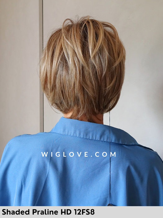 ivy jon renau parrucca carrè pixie sintetico termoresistente lacefront riga libera taglia M piega liscia