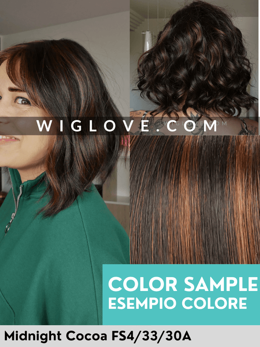 SHELBY - attaccatura naturale, riga libera - Wig Love - Parrucca SinteticaMidnight Cocoa