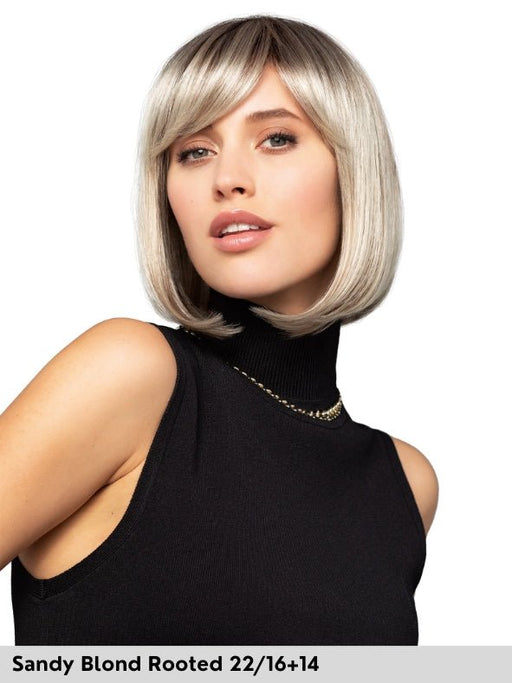 NEW JOY LACE - lace front, monofilamento vortice - Wig Love - Parrucca SinteticaSandy Blond Rooted 22/16+14