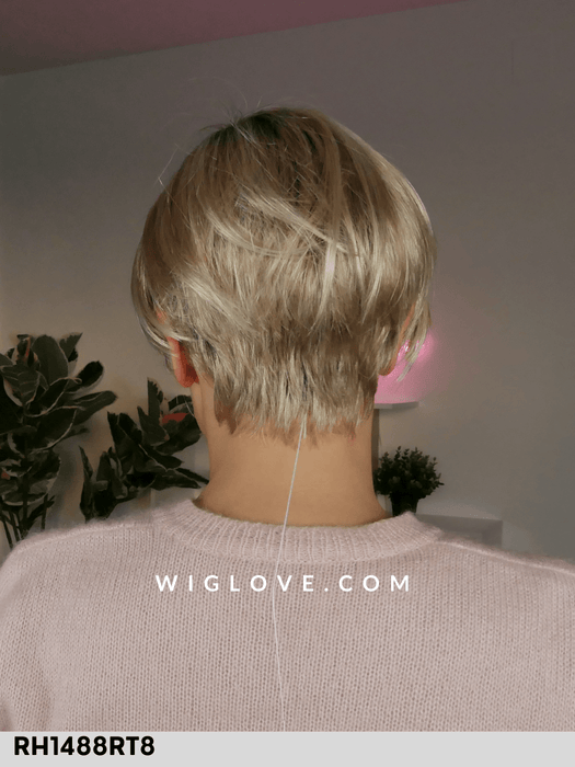 perry estetica designs parrucca corta carrè pizie cut lacefront riga isnistra fibra sintetica tradizionale 