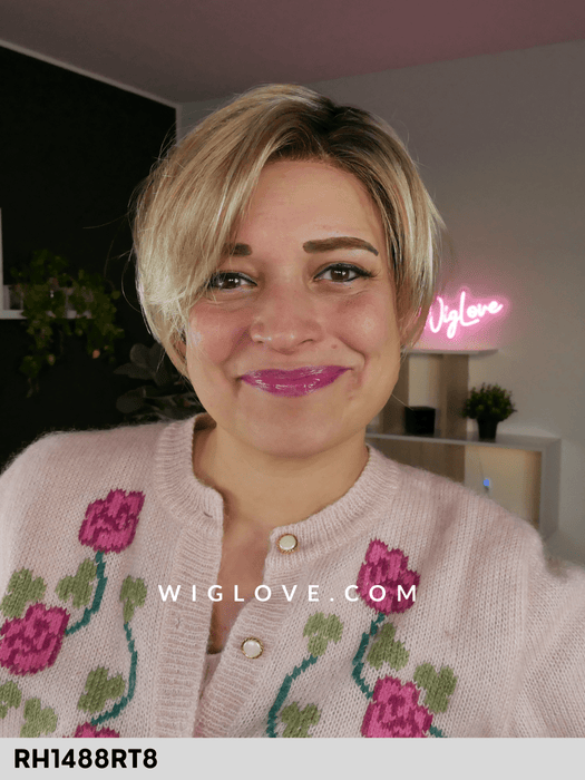 perry estetica designs parrucca corta carrè pizie cut lacefront riga isnistra fibra sintetica tradizionale 