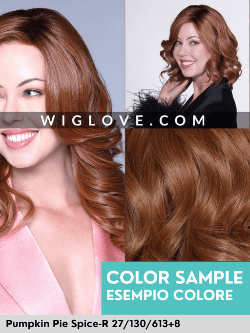 MISSONI - 100% fatta a mano, attaccatura estesa, antiscivolo - Wig Love - Parrucca SinteticaPumpkin Pie Spice R