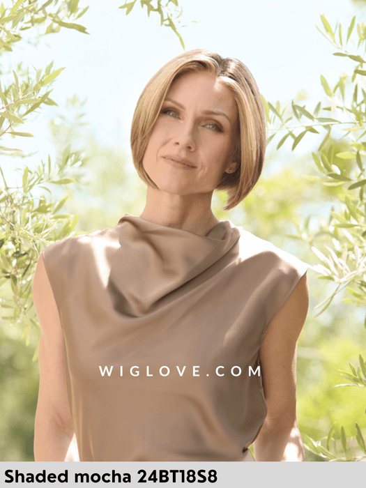 SHELBY - attaccatura naturale, riga libera - Wig Love - Parrucca SinteticaShaded Mocha