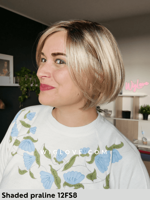 shelby parrucca sintetica liscia a caschetto jon renau lacefront riga libera retro aperto fatto a macchina taglia M 