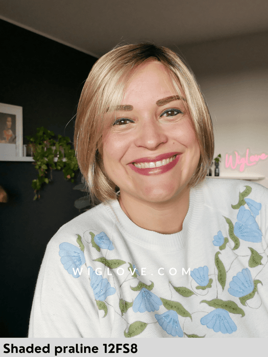 shelby parrucca sintetica liscia a caschetto jon renau lacefront riga libera retro aperto fatto a macchina taglia M 