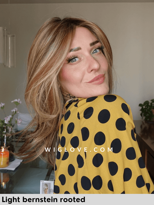 affair hi ellen wille parrucca sintetica termoresistente lacefront monofilamento attaccatura naturale riga libera fatta a mano chiusa sul retro 