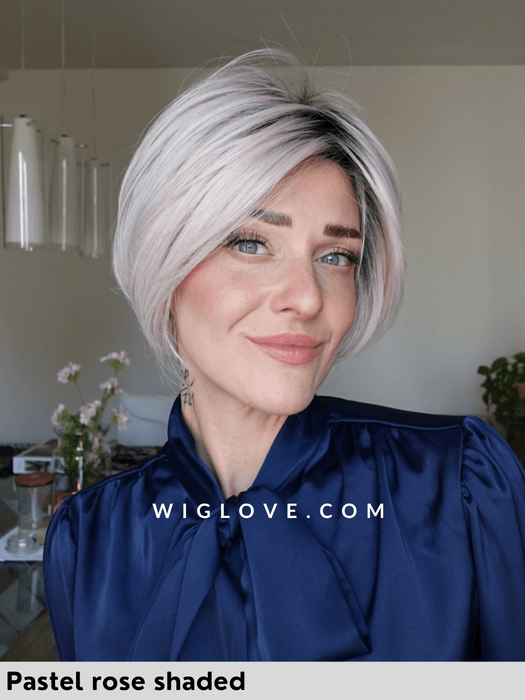 aletta mono part ellen wille attaccatura naturale riga sinistra lacefront parrucca corta e scalata in fibra sintetica termoresistente 