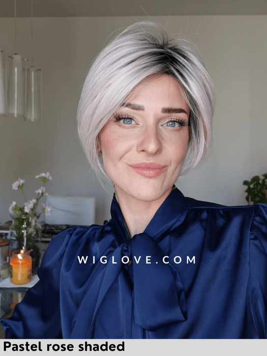 aletta mono part ellen wille attaccatura naturale riga sinistra lacefront parrucca corta e scalata in fibra sintetica termoresistente 