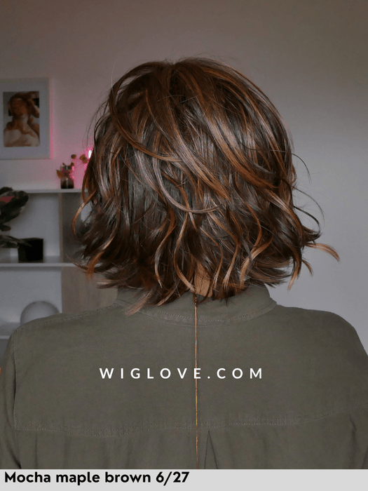 alicante belle tress parrucca termoresistente lacefront attaccatura naturale riga sinistra coolest ash brown city collection piega mossa
