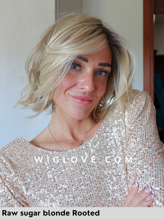 alicante belle tress parrucca termoresistente lacefront attaccatura naturale riga sinistra  city collection piega mossa