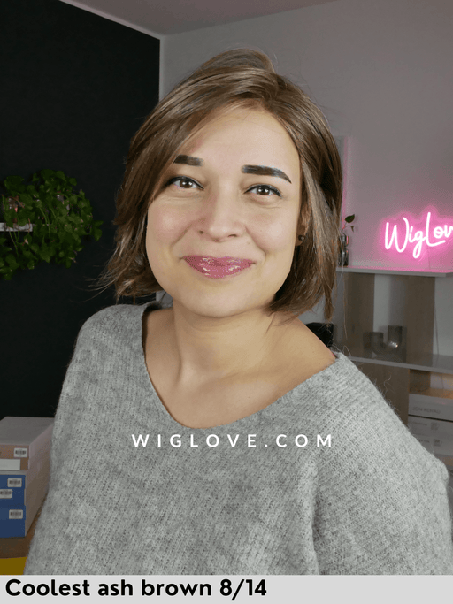 alicante belle tress parrucca termoresistente lacefront attaccatura naturale riga sinistra coolest ash brown city collection piega mossa
