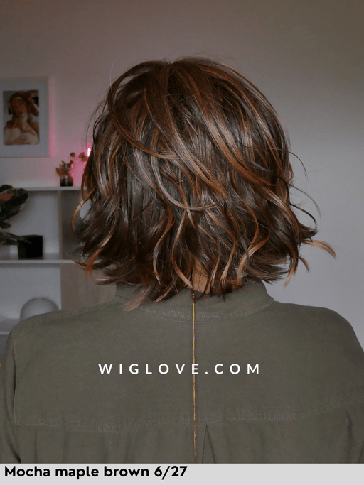 alicante belle tress parrucca termoresistente lacefront attaccatura naturale riga sinistra coolest ash brown city collection piega mossa
