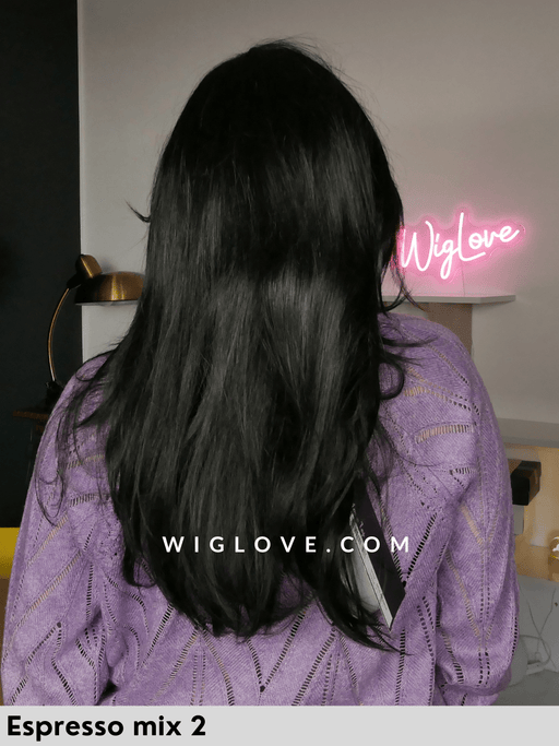 amanda jon renau parrucca lunga liscia fibra sintetica tradizionale lacefront riga libera doppio monofilamento retro fatto  a macchina poliuretano