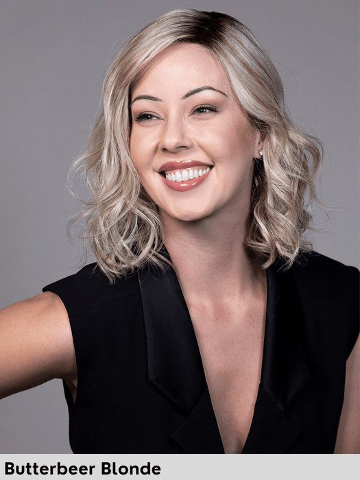 AMARETTO - riga sinistra, attaccatura naturale - Wig Love - Parrucca SinteticaButterbeer Blonde