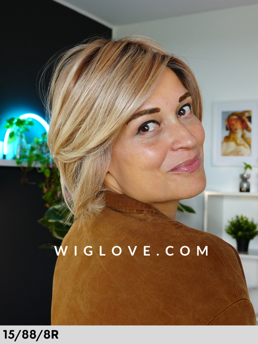 amelia rokoko parrucca lacefront fatta a macchina fibra sintetica termoresistente dispositivo medico ce