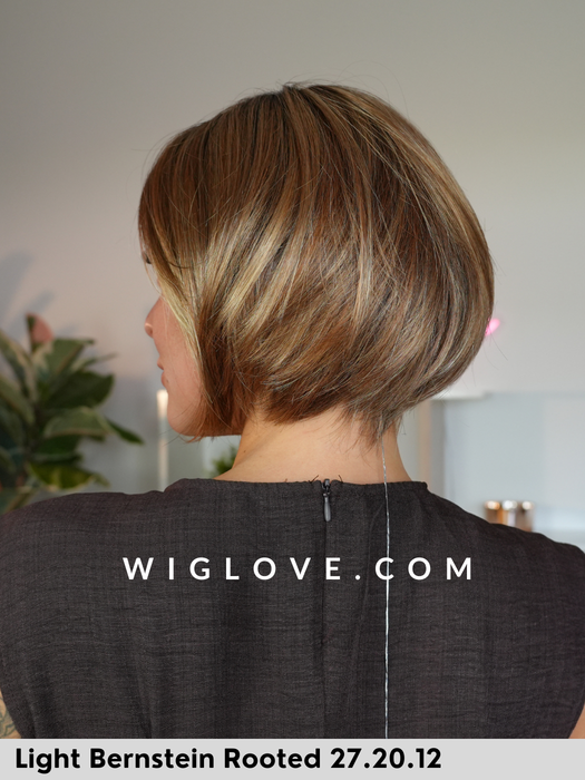 amy deluxe ellen wille light champagne rooted 100% fatta a mano lacefront attaccatura naturale monofilamento riga libera parrucca corta al mento sintetica tradizionale