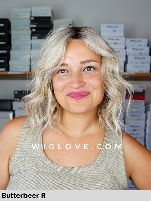 andie belle tress parrucca bob mosso fatta a mano con attaccatura naturale lacefront poliuretano antiscivolo monofilamento taglia M