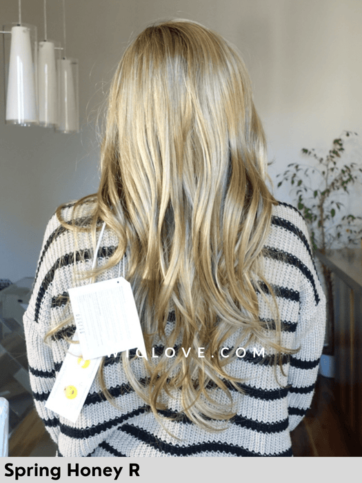 angelica pm noriko parrucca lunga sintetica scalata no lacefront riga in monofilamento piega liscia 