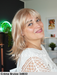 angelique jon renau parrucca fatta  a macchina lunga con frangetta taglia M no lacefront parrucca chemioterapia tumore alopecia