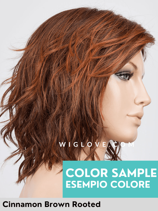 ANIMA - piccolo lace front e monofilamento vortice - Wig Love - Parrucca SinteticaCinnamon Brown Rooted