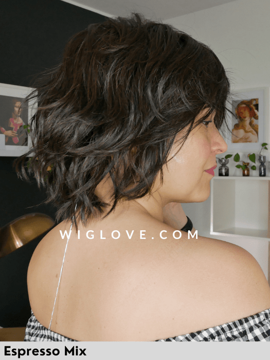 ANIMA - piccolo lace front e monofilamento vortice - Wig Love - Parrucca SinteticaEspresso Mix