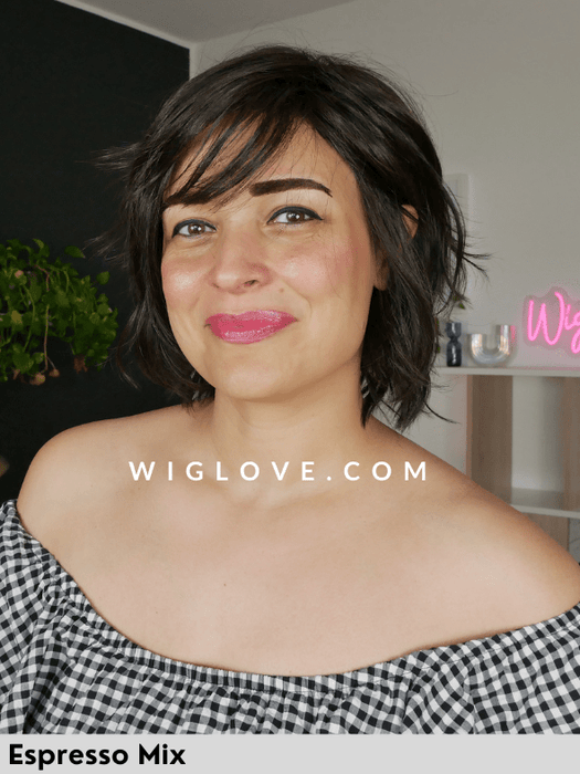 ANIMA - piccolo lace front e monofilamento vortice - Wig Love - Parrucca SinteticaEspresso Mix