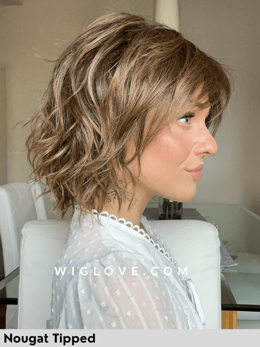 ANIMA - piccolo lace front e monofilamento vortice - Wig Love - Parrucca SinteticaNougat Tipped