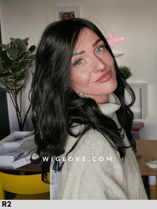 ann rokoko hair company parrucca sintetica lunga e mossa lacefront riga sinistra attaccatura naturale dispositivo medico CE