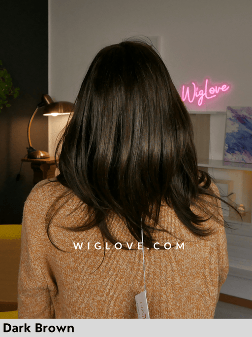 ANNE NATURE - Taglia Small - 100% Capelli Naturali Remy - 100% fatta a mano, antiscivolo - Wig Love - Parrucca Capelli VeriMiddle Blonde HH