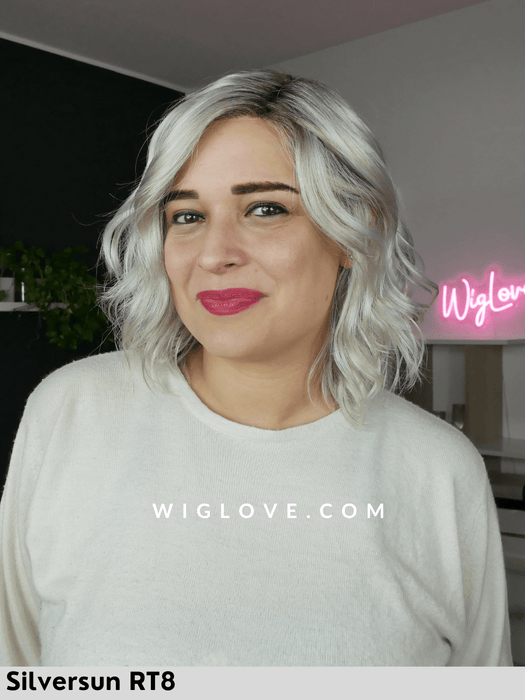 arlo estetica designs essentials collection parrucca mossa alle spalle sintetica riga sinistra lacefront attaccatura naturale lunghezza media beach waves 