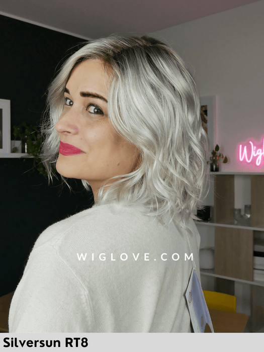 arlo estetica designs essentials collection parrucca mossa alle spalle sintetica riga sinistra lacefront attaccatura naturale lunghezza media beach waves 