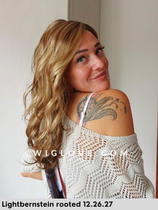 ellen wille arrow parrucca lunga e mossa in fibra sintetica tradizionale con attaccatura naturale lacefront e riga sinistra 
