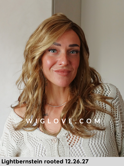 ellen wille arrow parrucca lunga e mossa in fibra sintetica tradizionale con attaccatura naturale lacefront e riga sinistra 