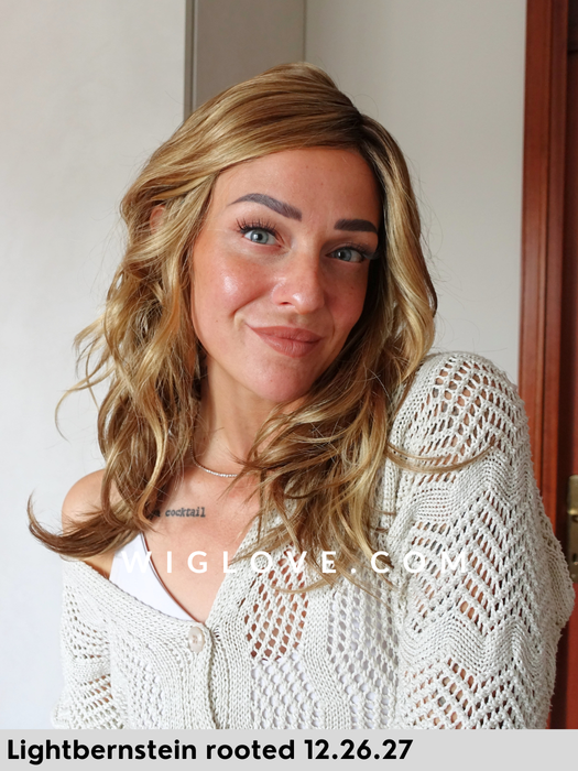 ellen wille arrow parrucca lunga e mossa in fibra sintetica tradizionale con attaccatura naturale lacefront e riga sinistra 