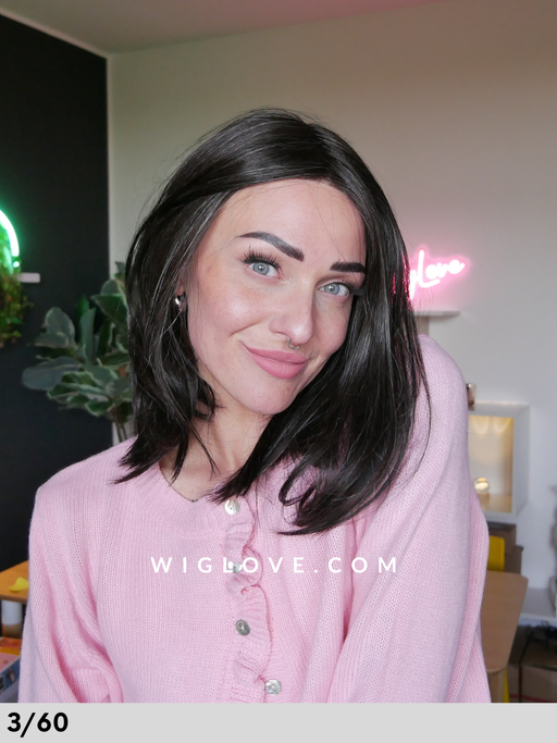 ash rokoko hair company parrucca sintetica termoresistente liscia long bob lacefront riga centrale dispositivo medico ce taglia s-m parrucca chemioterapia tumore alopecia