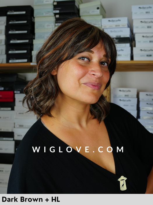 athens belle tress parrucca mossa  on frangetta lacefront riga centrale city collection taglia M monofilamento