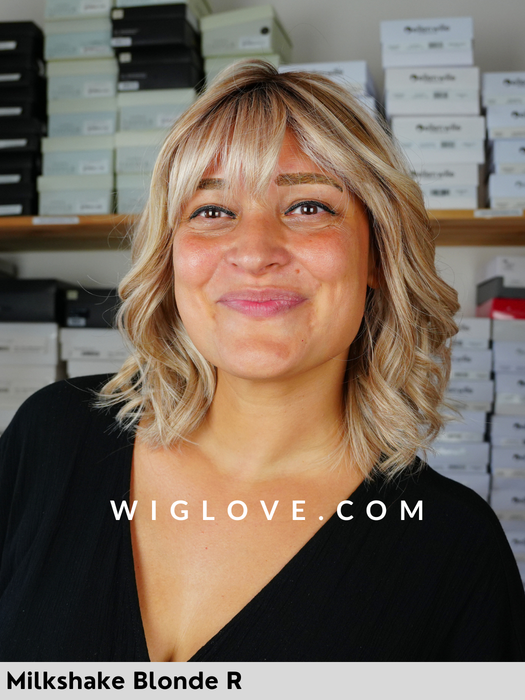 athens belle tress parrucca mossa  on frangetta lacefront riga centrale city collection taglia M monofilamento