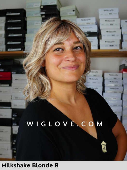 athens belle tress parrucca mossa  on frangetta lacefront riga centrale city collection taglia M monofilamento