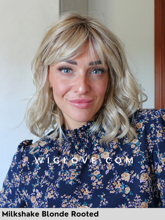 athens belle tress parrucca mossa  on frangetta lacefront riga centrale city collection taglia M monofilamento