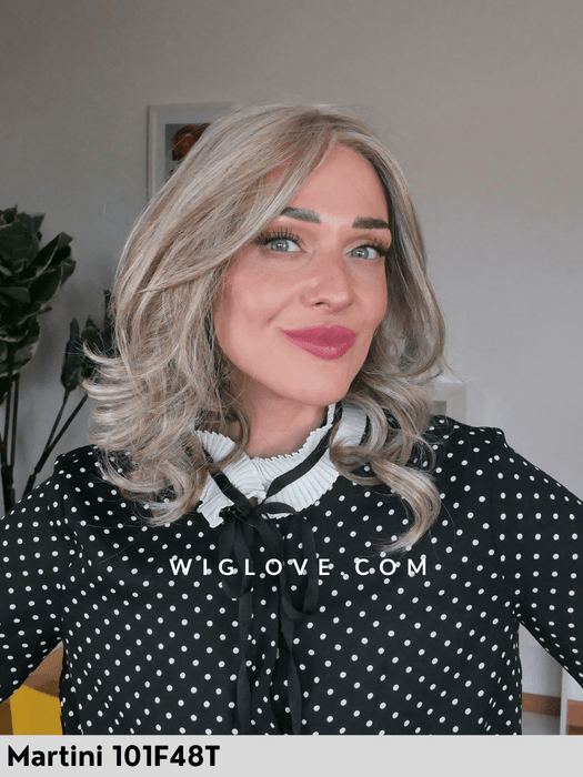 aurora jon renau 100% fatta a mano, attaccatura naturale, riga libera parrucca sintetica termoresistente alle spalle mossa lacefront riga libera 