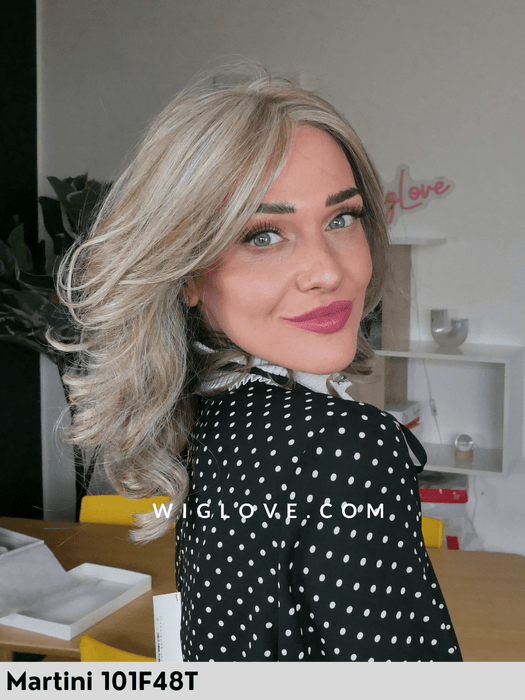 aurora jon renau 100% fatta a mano, attaccatura naturale, riga libera parrucca sintetica termoresistente alle spalle mossa lacefront riga libera 