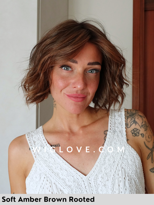austen belle tress parrucca icons collection sintetica piastrabile taglionmedionmosso doppiomonofilamento lacefront retro chiuso fatto a mano poliuretano 